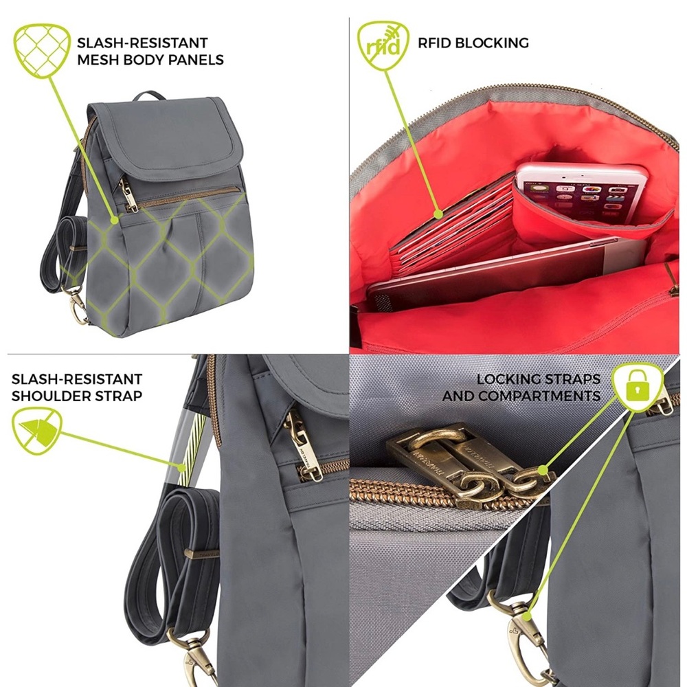 Travelon anti-theft slim backpack - Picture 2 of 8